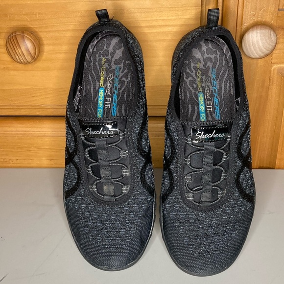 Skechers Shoes - Skechers | Black Slip On Fabric Shoes 7